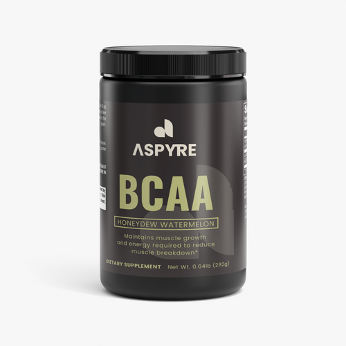 ASPYRE BCAA Post Workout Powder, honeydew watermelon, 292g tub